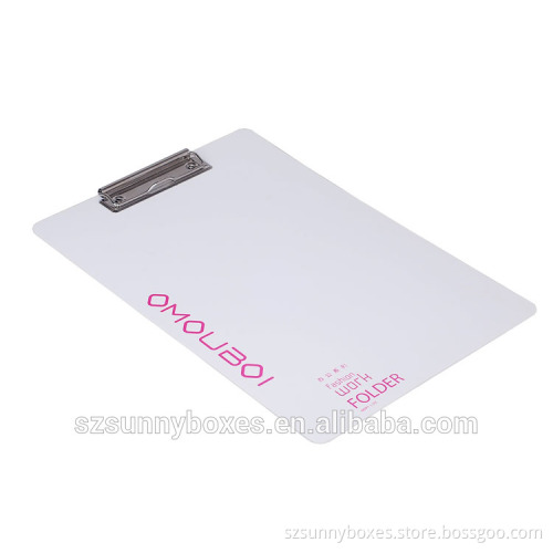 A4 Hard Plastic Metal Clip File Menu Hanging Board